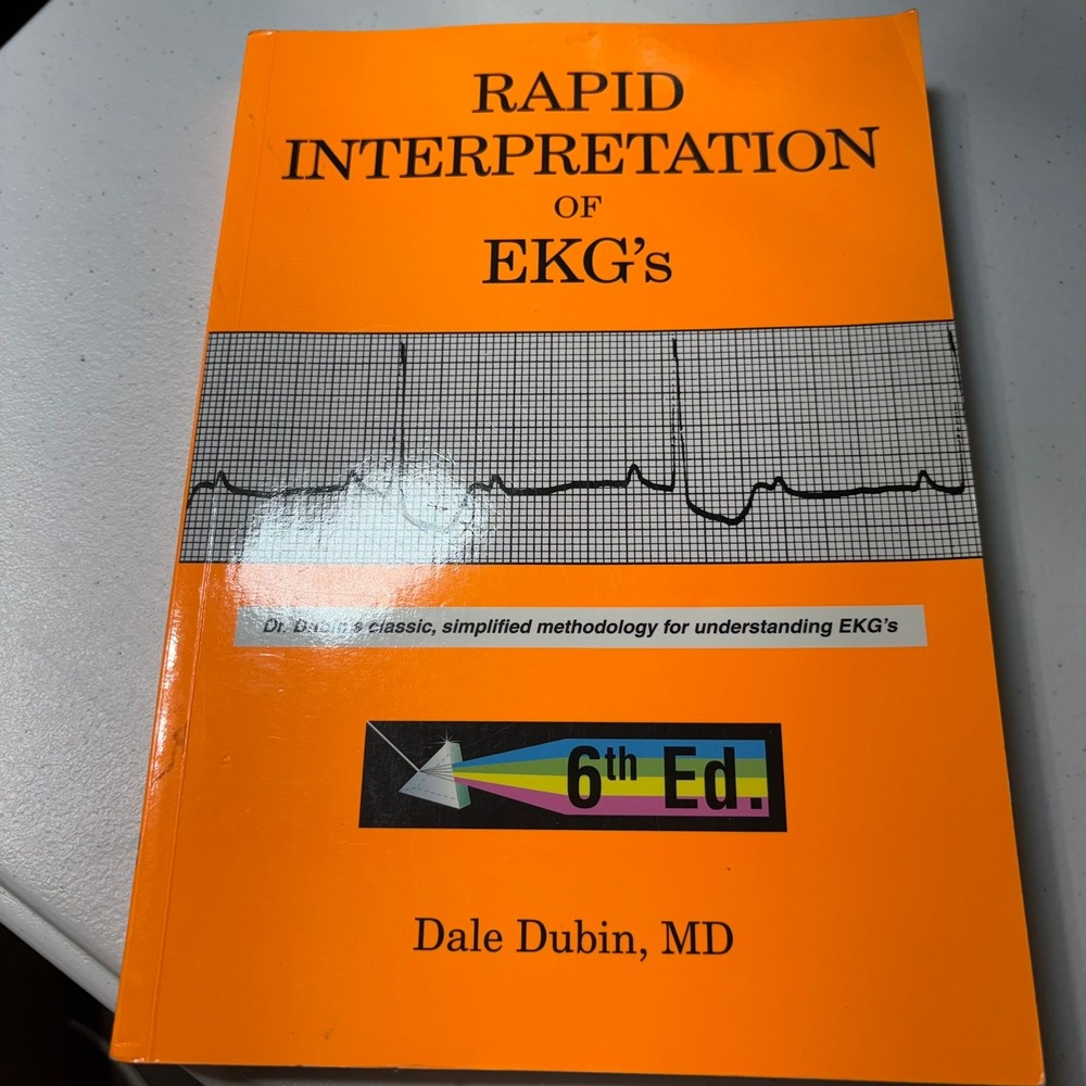 Rapid Interpretation of EKG's 6th Ed Dale Dubin MD Medical Textbook Paperback